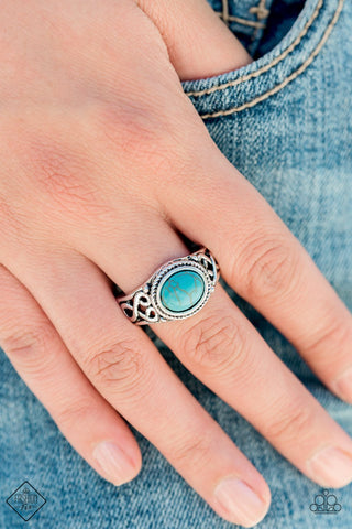 Paparazzi Ring - Set In Stone - Blue