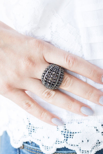 Paparazzi Ring - Up In Armor - Black