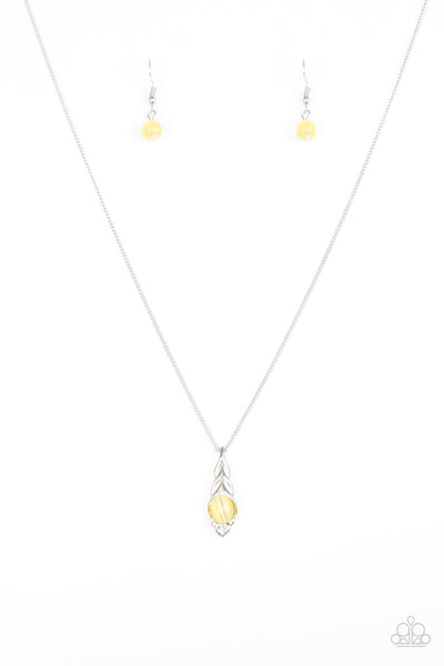 Paparazzi Necklace - First Class Flier - Yellow