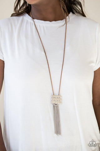 Paparazzi Necklace - All About Altitude - Brown