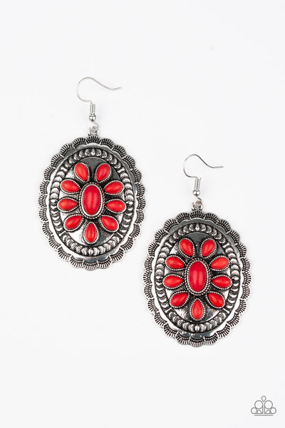 Paparazzi Earring - Absolutely Apothecary - Red