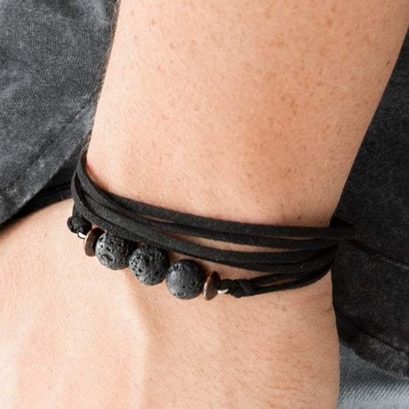 Paparazzi Bracelet - Adventure Zone - Black Urban