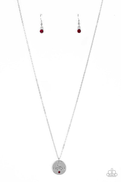 Paparazzi Necklace - All American, All The Time - Red