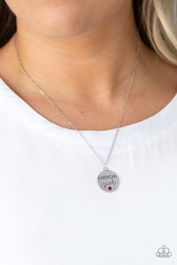 Paparazzi Necklace - American Girl - Red