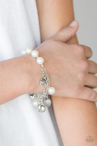 Paparazzi Bracelet - More Amour - White