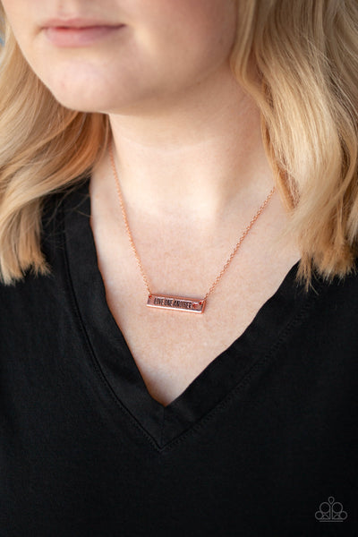 Paparazzi Necklace - Love One Another - Copper