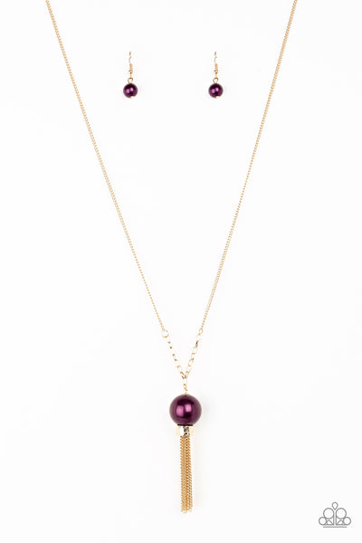 Paparazzi Necklace - Belle of the Ballroom - Purple Gold