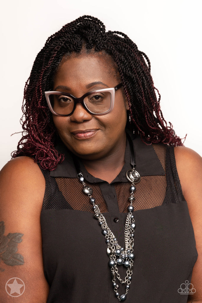 All the trimmings black necklace paparazzi Clearance