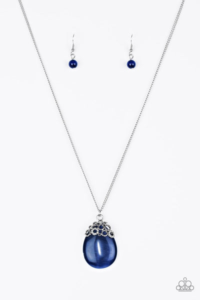 Paparazzi Necklace - Nightcap and Gown - Blue