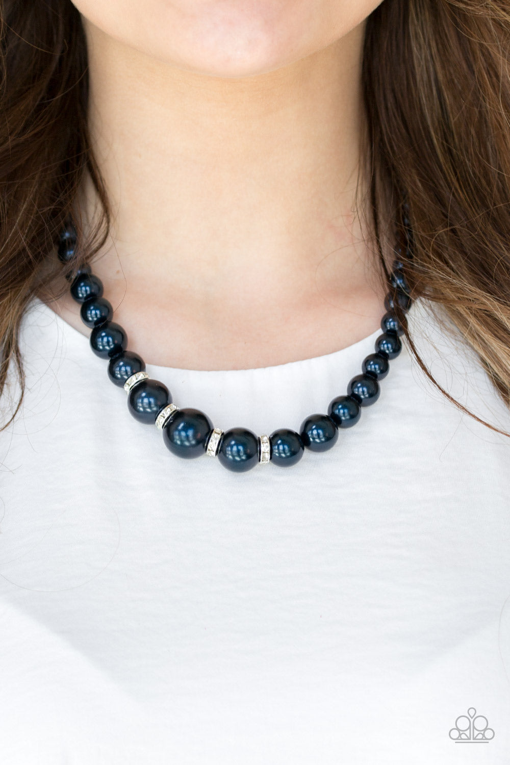 Paparazzi Necklace - Party Pearls - Blue