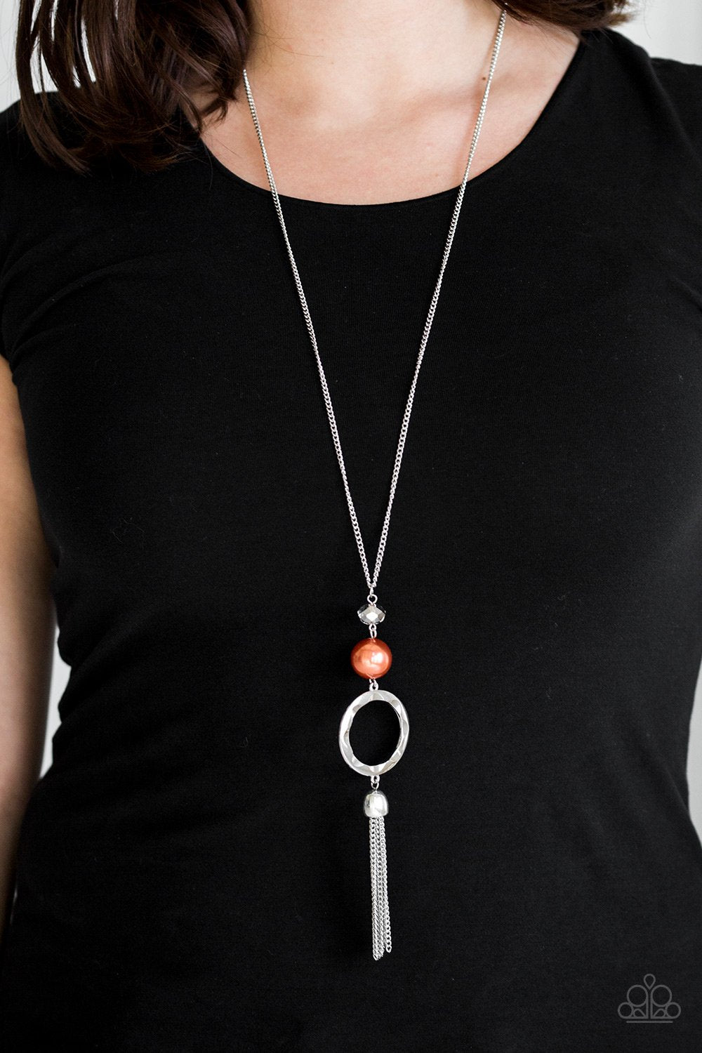 Paparazzi Necklace - Bold Balancing Act - Orange