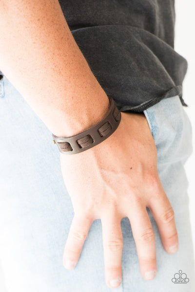 Paparazzi Bracelet - Bring Out The West In You - Brown Urban Wrap