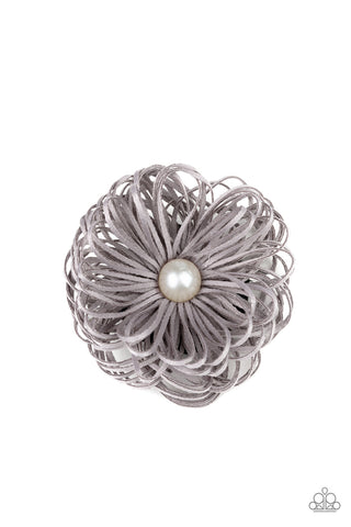 Paparazzi Hair Accessory - Boisterous Buttercups - Silver