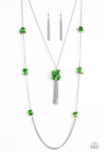 Paparazzi Necklace - Cliff Cache - Green