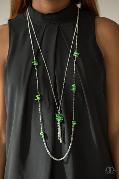 Paparazzi Necklace - Cliff Cache - Green
