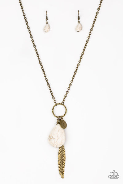Paparazzi Necklace - Canyon Quest - Brass