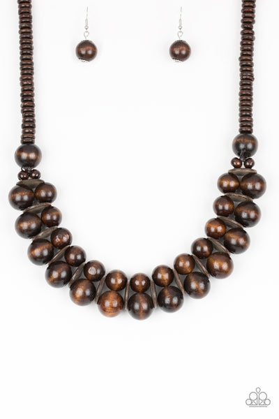 Paparazzi Necklace - Caribbean Cover Girl - Brown