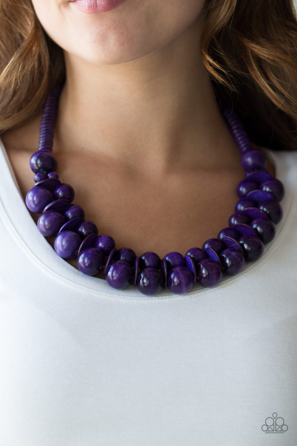 Paparazzi Necklace - Caribbean Cover Girl - Purple