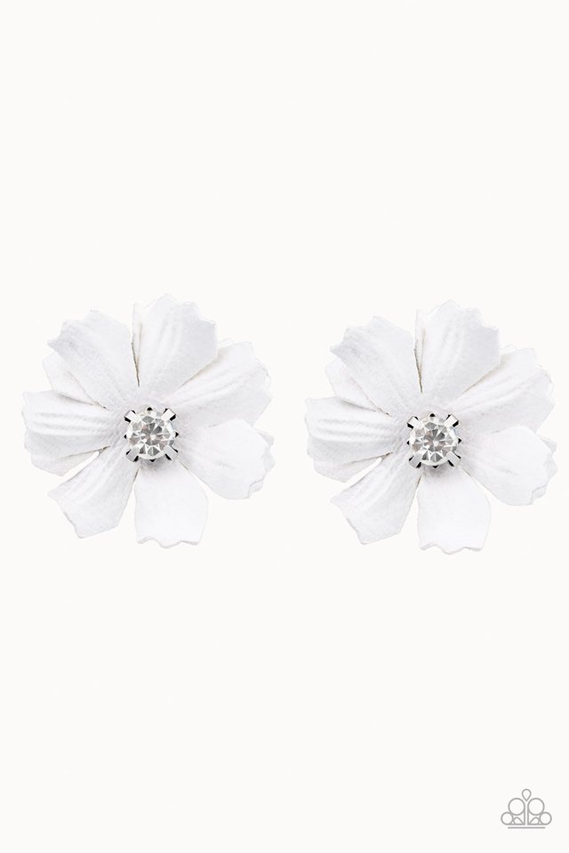 Paparazzi Hair Accessory - Candid Carnations - White