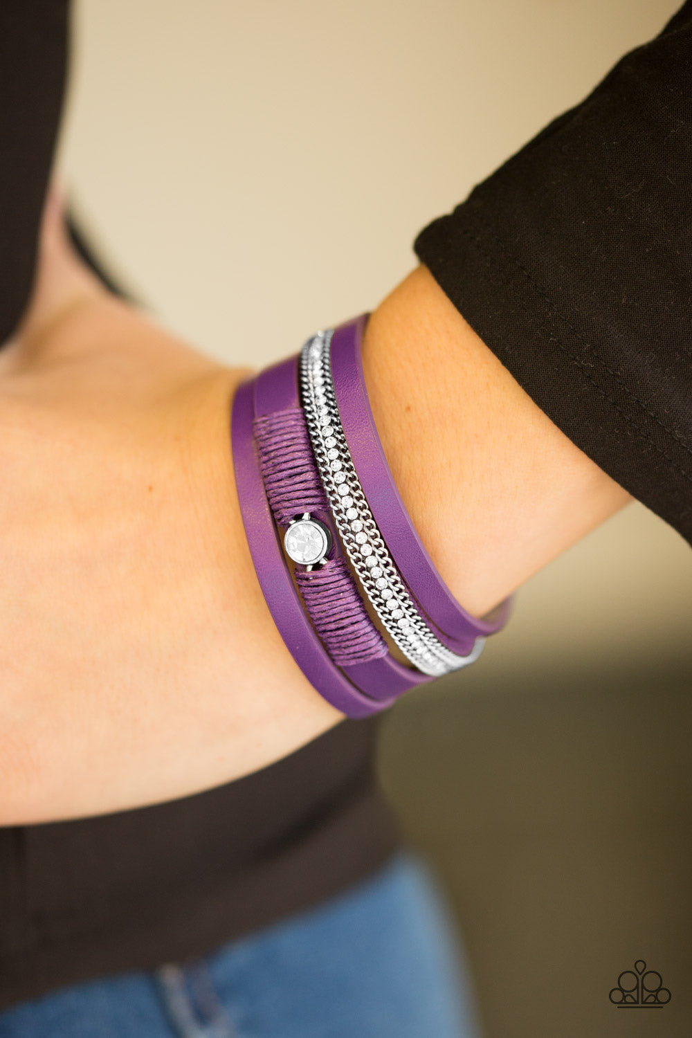 Paparazzi Bracelet - Catwalk Craze- Purple Urban Wrap