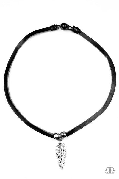 Paparazzi Urban Collection - Every Caveman For Himself - Silver Necklace