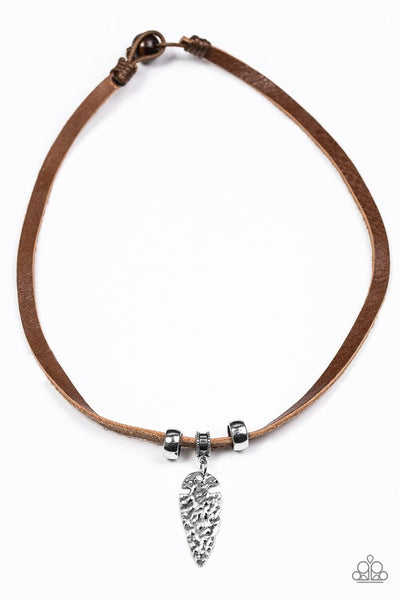 Paparazzi Urban Collection - Every Caveman For Himself - Brown Necklace