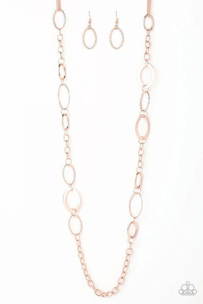 Paparazzi Necklace - Chain Cadence - Rose Gold