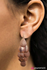 Paparazzi Earring - Chime Time - Copper