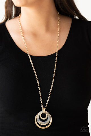 Paparazzi Necklace - Coastal Coasting - Gold