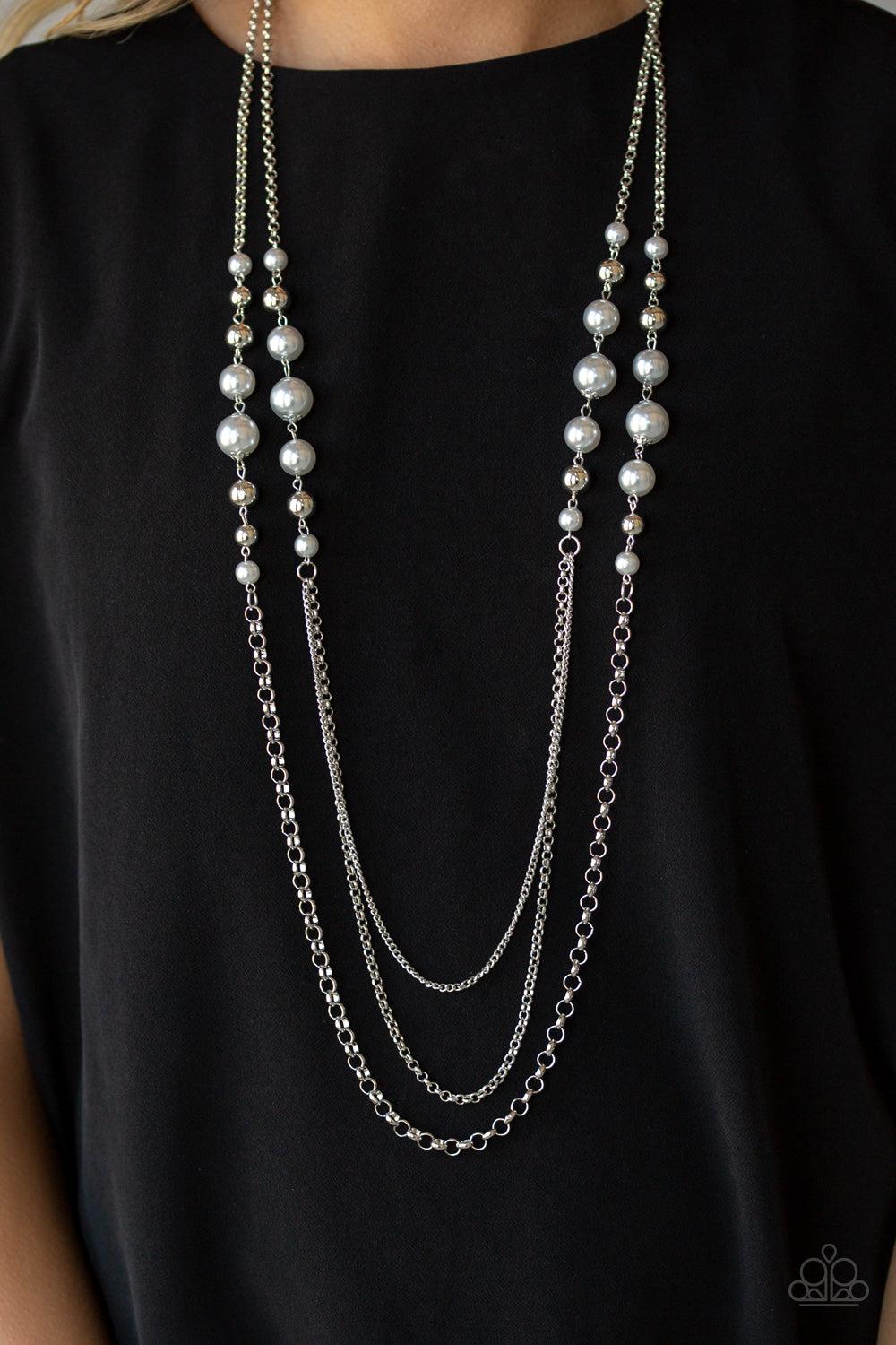 Paparazzi Necklace - Charmingly Colorful - Silver