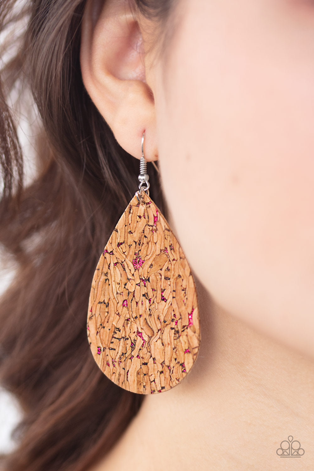 Paparazzi Earring - CORK It Over - Pink