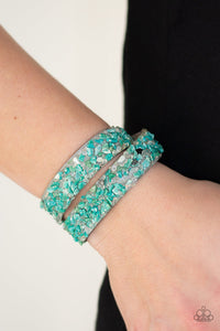 Paparazzi Bracelet - Crushed To Conclusions - Green Urban Wrap