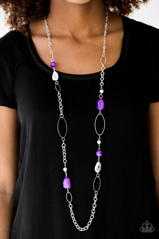 Paparazzi Necklace - Popular Demand - Purple