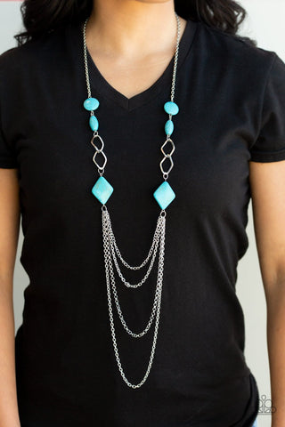 Paparazzi Necklace - Desert Dawn - Blue