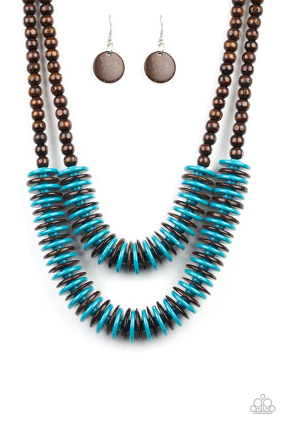 Paparazzi Necklace - Dominican Disco - Blue