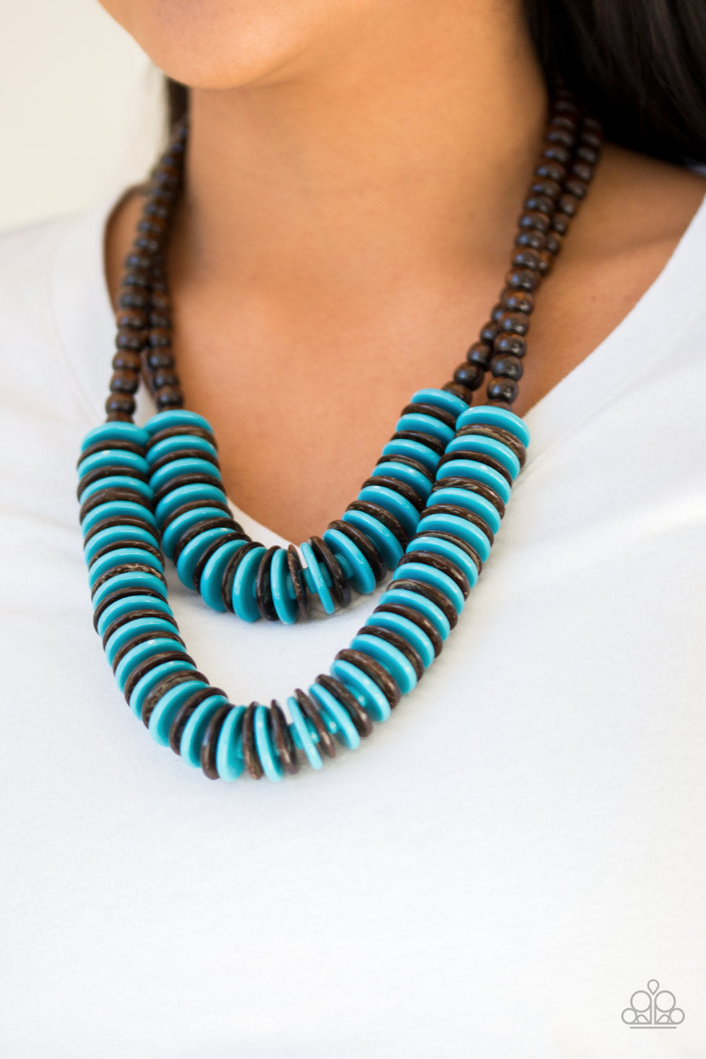 Paparazzi Necklace - Dominican Disco - Blue