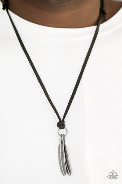 Paparazzi Urban Collection - Eagerly Eagle - Black Necklace