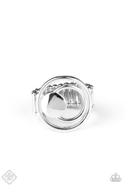 Paparazzi Ring - Edgy Eclipse - Silver