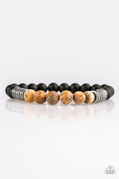 Paparazzi Bracelet - Energetic - Brown Urban