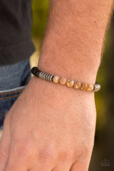 Paparazzi Bracelet - Energetic - Brown Urban