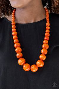 Paparazzi Necklace - Effortlessly Everglades - Orange