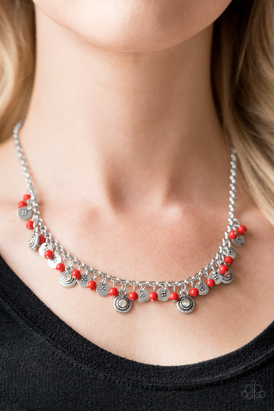 Paparazzi Necklace - Fashion Formal - Red