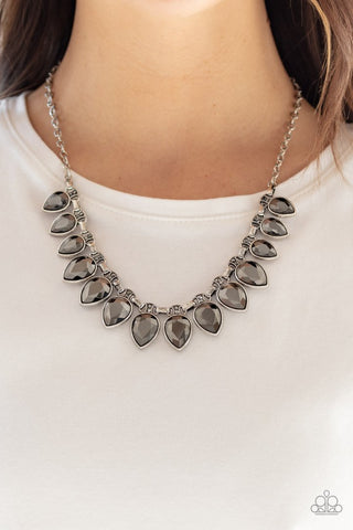 Paparazzi Necklace - Fearless Is More - Silver
