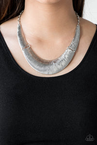 Paparazzi Necklace - Feast of Famine - Silver