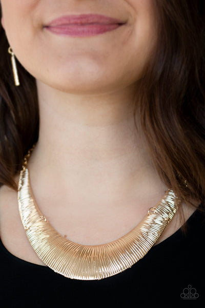 Paparazzi Necklace - Feast or Famine - Gold