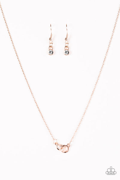 Paparazzi Necklace - First Rate Fashion - Rose Gold