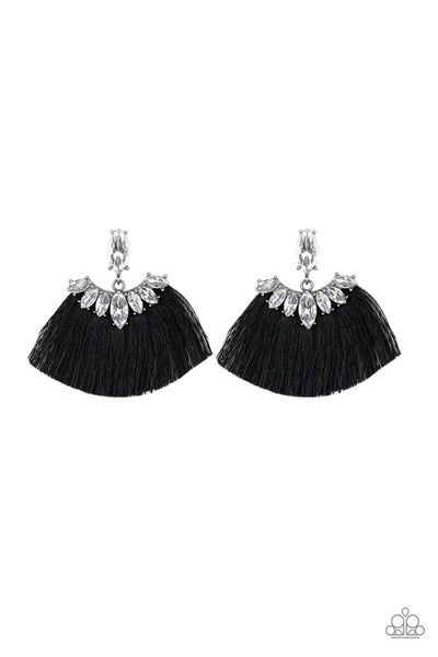 Paparazzi Earring - Formal Flair - Black