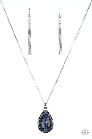 Paparazzi Necklace - On The Home Frontier - Blue