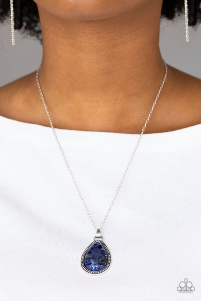 Paparazzi Necklace - On The Home Frontier - Blue