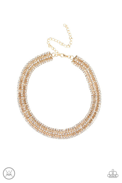 Paparazzi Necklace - Full Reign - Gold